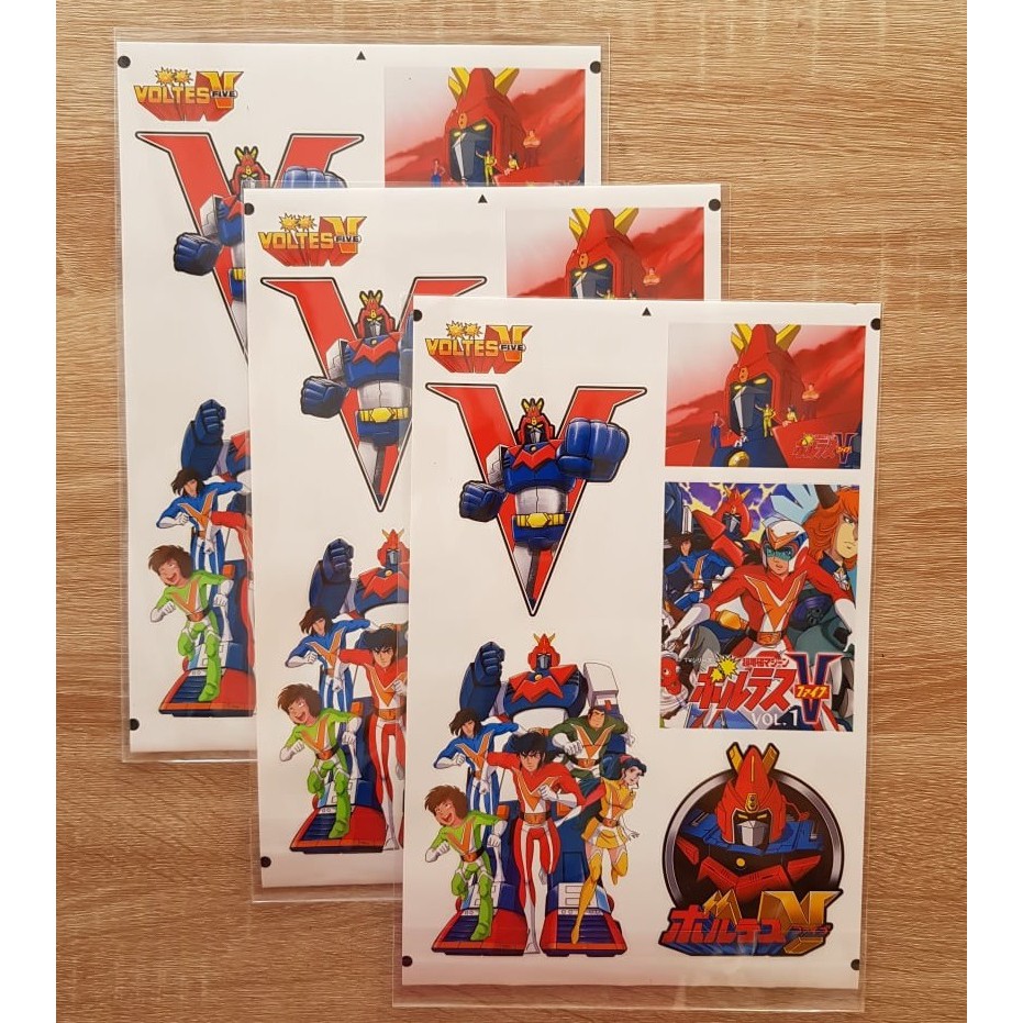 Voltes V - Waterproof Vinyl Stickers Machine Cut | Shopee Philippines