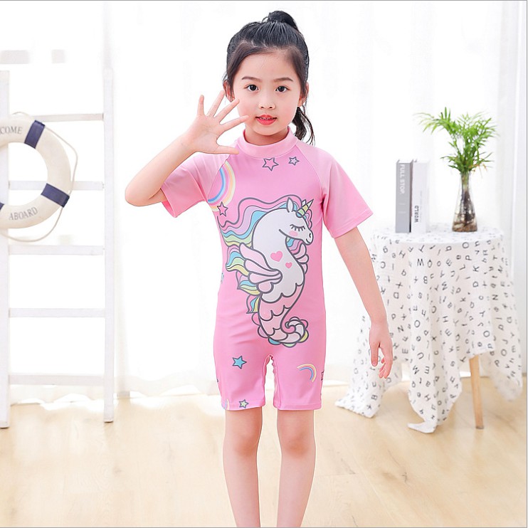 (In stock) Boys and Girls Cartoon One-Piece Swimsuit Surfing Swimsuit ...