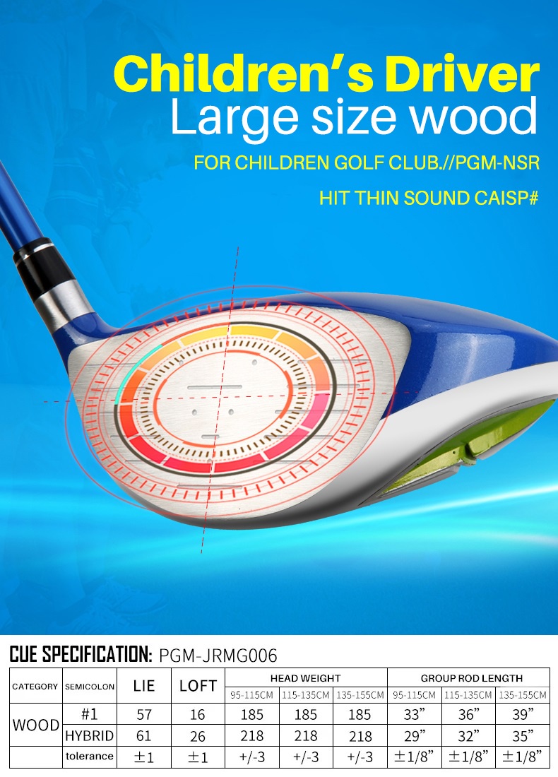 PGM NSR series Junior Left Right handed golf driver No. 1 wood clubs ...