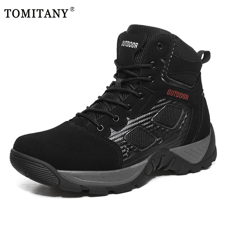 Men Brand Military Leather Boots Special Force Field Tactical Desert Combat Men's Boots Outdoor