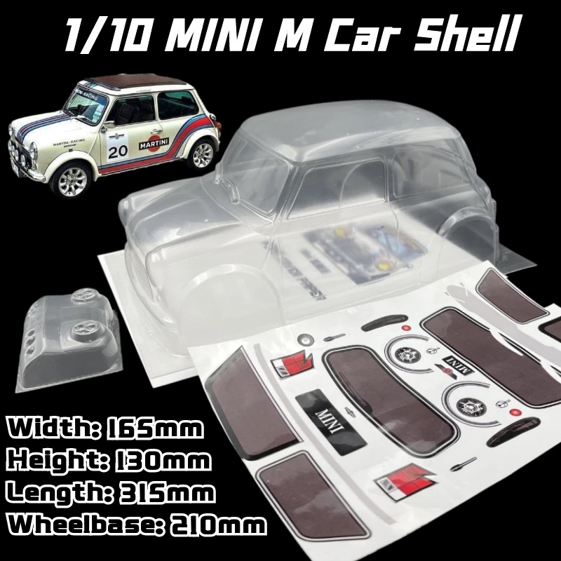 High Quality 1/12 MINI Classic M Car Shell PVC RC car Body 210mm ...