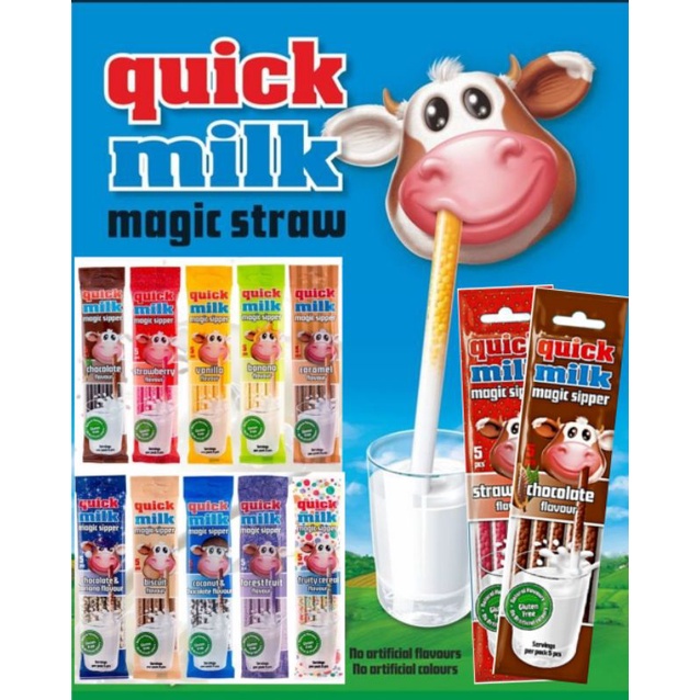 Quick Milk Magic Sippers 5 straws/pack Shopee Philippines
