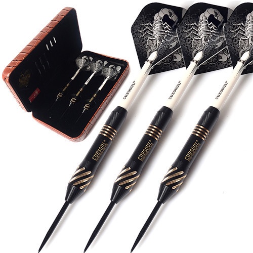 CUESOUL Black Scorpion 22g/24g/26g Deluxe Steel Tip Dart Set