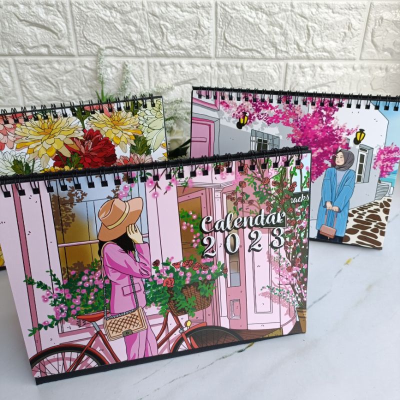 Table/Desk Calendar 2023 Brunei Kalendar +3 (Planning Chart, Mini