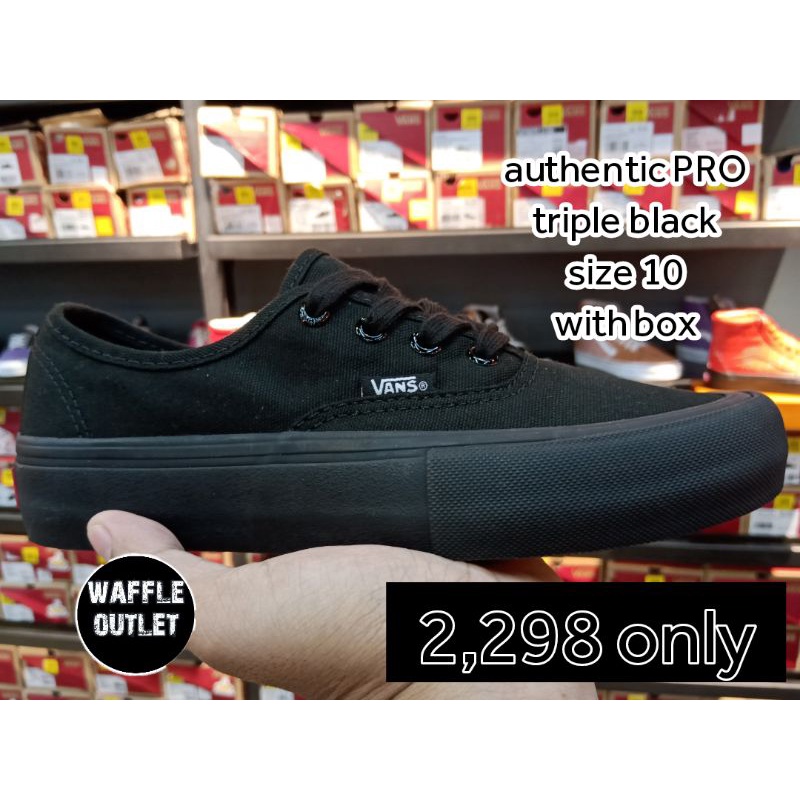 Vans authentic all black philippines sale