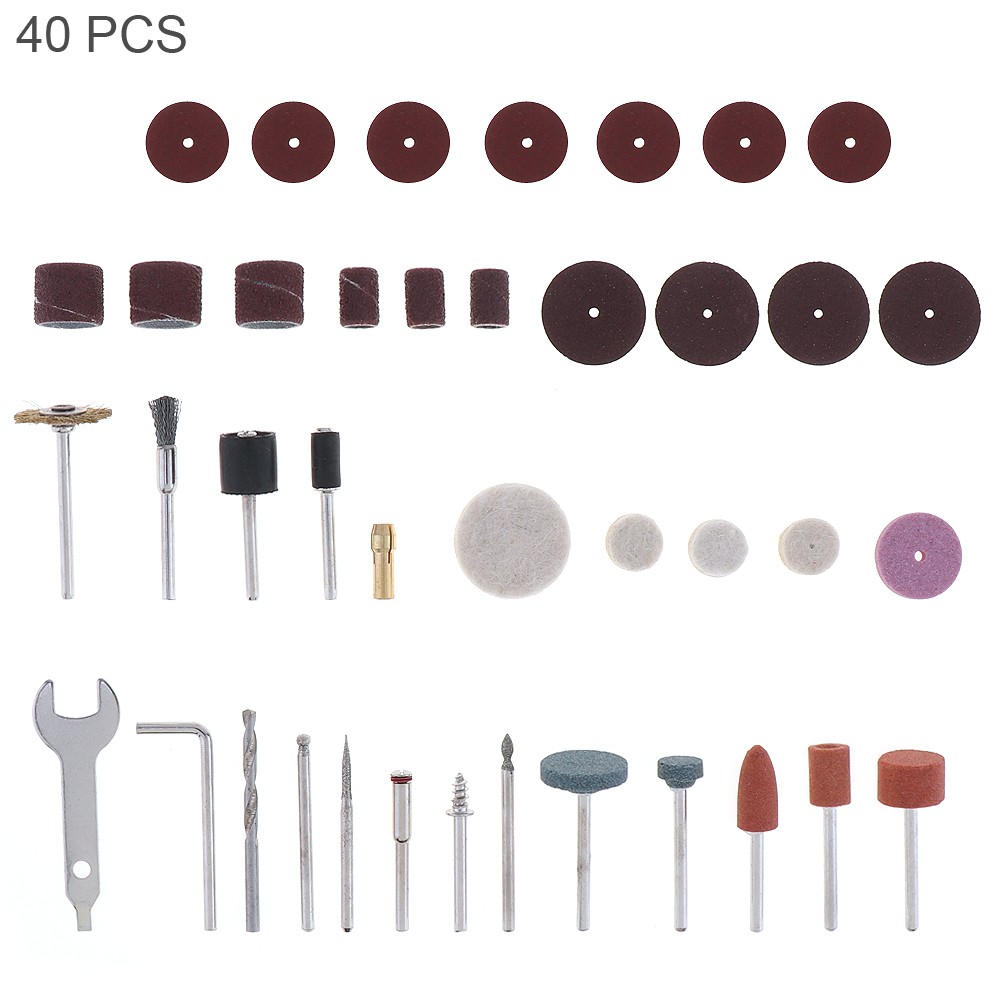 40pcs/set Mini Electric Grinding Accessories Rotary Tools | Shopee ...