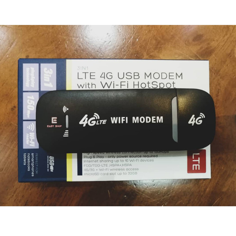 4G LTE USB Modem Network Adapter With WiFi Hotspot SIM Card 4G Wireless ...