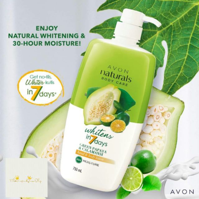 Avon Naturals Green Papaya & Calamansi Lotion Jumbo 750mL RESTOCK (K&Q