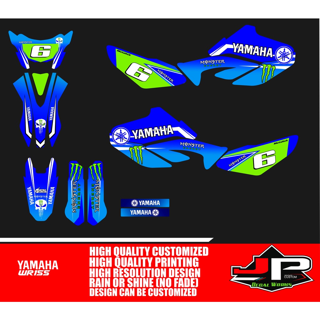 FULL DECALS FOR YAMAHA WR155 | Shopee Philippines