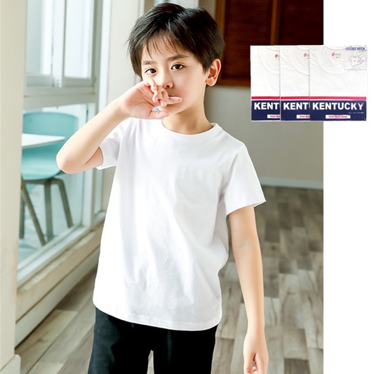 Plain white outlet t shirt kids