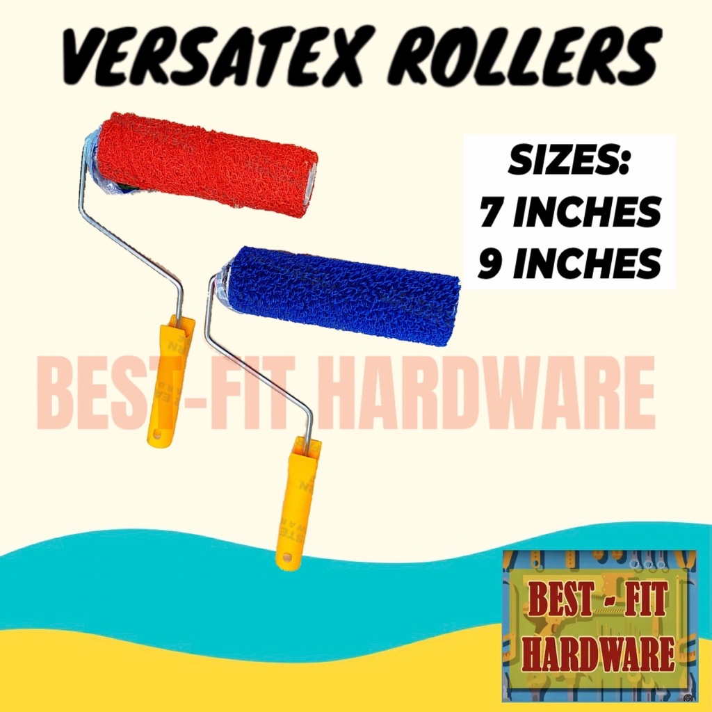 VERSATEX TEXTURE / TEXTURED PAINT ROLLER BLUE / RED (7 9