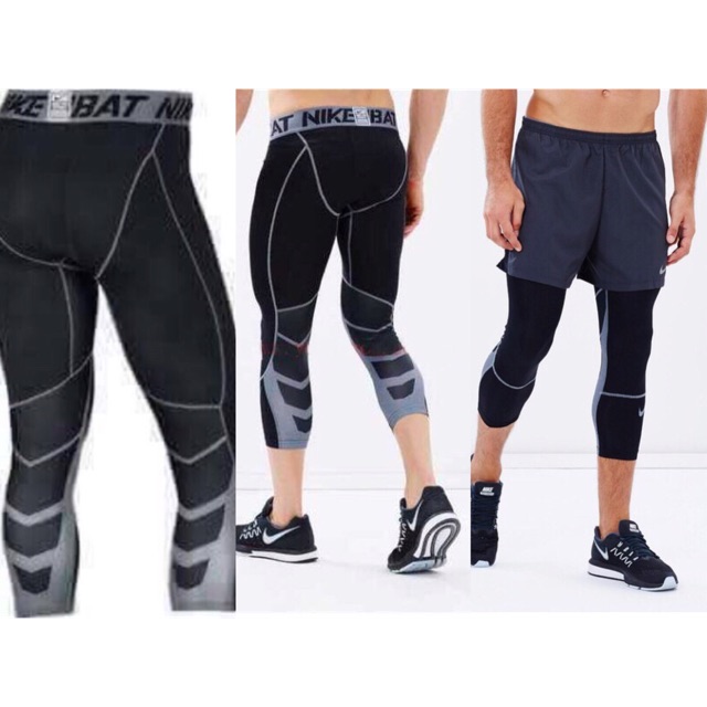 Nike pro combat compression leggings tights #8005 3/4