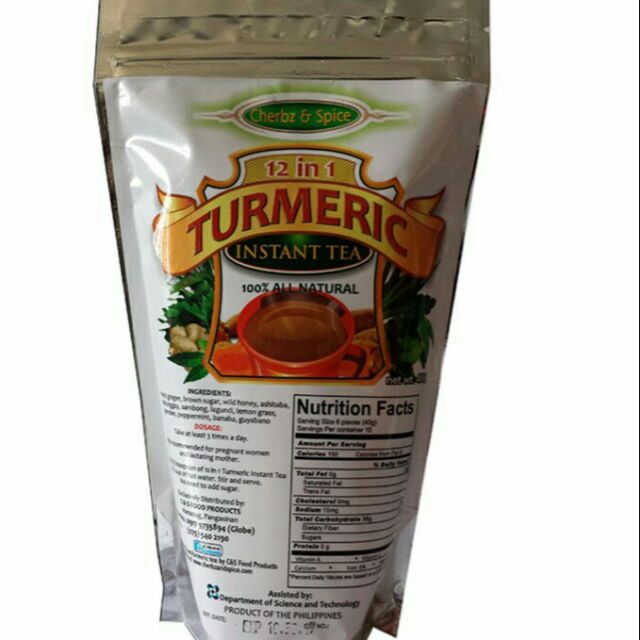 12IN1 TURMERIC INSTANT TEA (400GRAMS) | Shopee Philippines