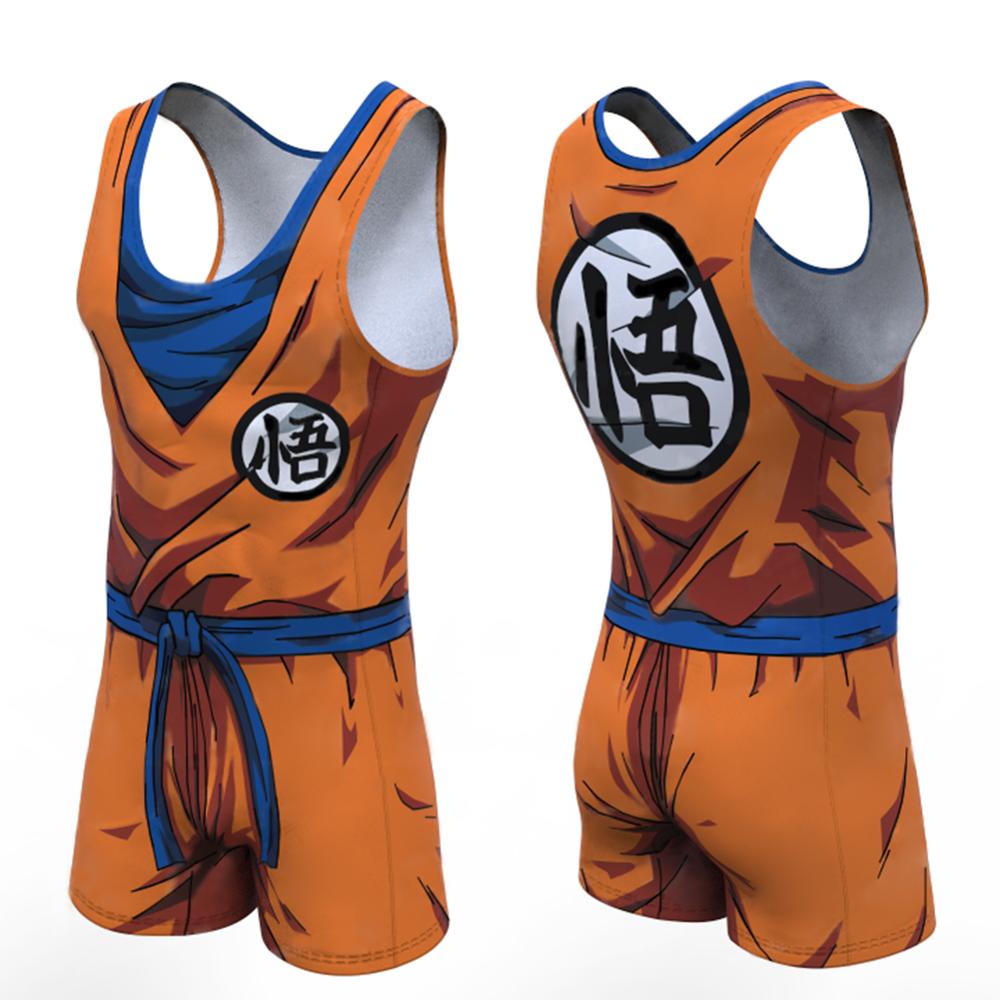 Cosplay Sleeveless Jumpsuit Playsuit Youth and Adult Wrestling Singlets ...
