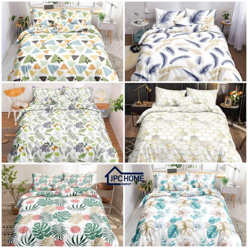 3in1 Canadian Cotton Bedsheet Full Garterized(1 fitted bedsheet +2