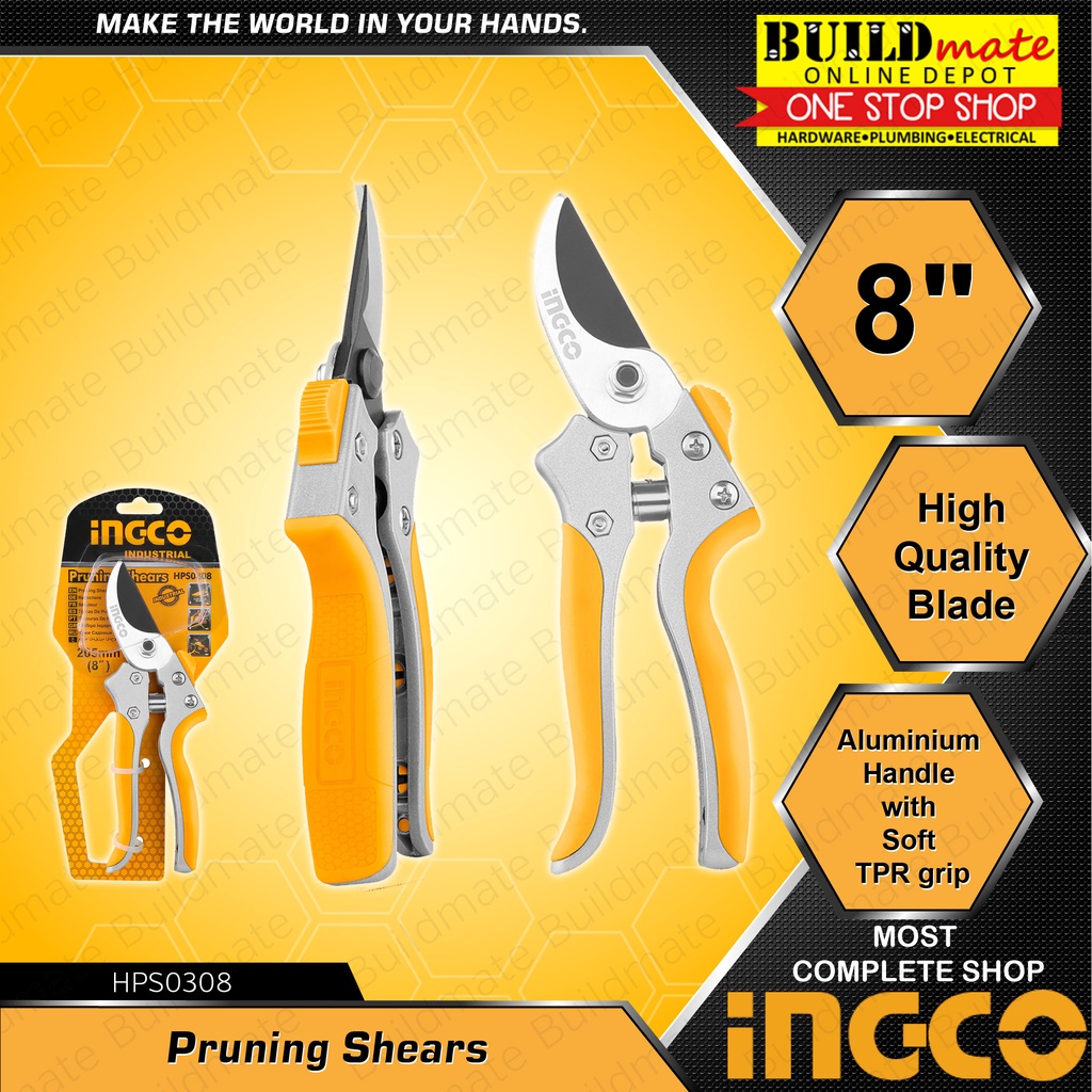 ingco-pruning-shear-plant-scissor-stem-cutter-grass-garden-twigs