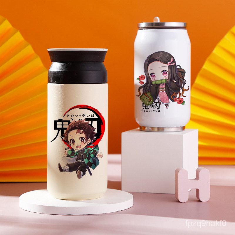 Demon Slayer Stainless Steel Thermos: Japanese Anime Cup with