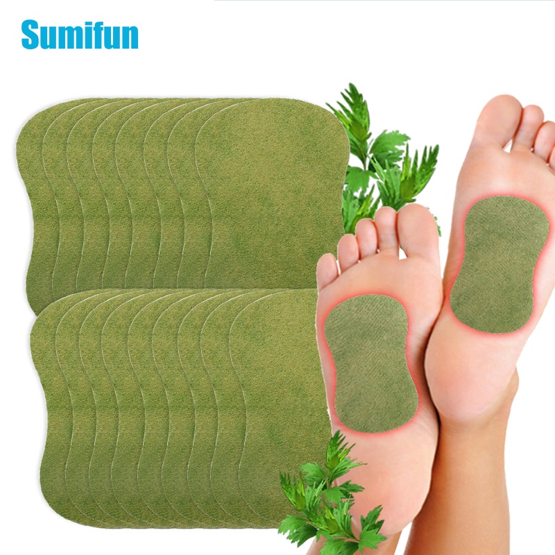 100pc Detoxification Wormwood Foot Patch Pain Relieving Plaster Relieve ...