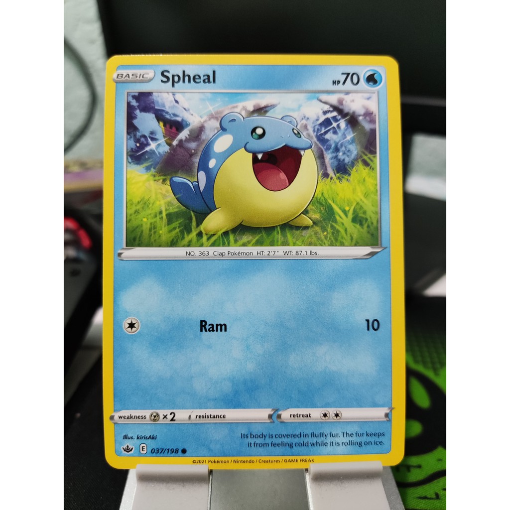 Spheal | Chilling Reign 37/198 | Pokemon Trading Card | Shopee Philippines