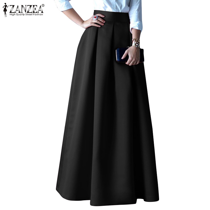 ZANZEA Women High Waist Street Fashion Pleated Skirt Plus Size Party ...