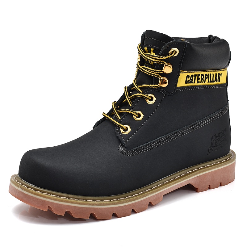 Caterpillar Fashion Men s Shoes Leather Boots Shoes With Box Shopee Philippines