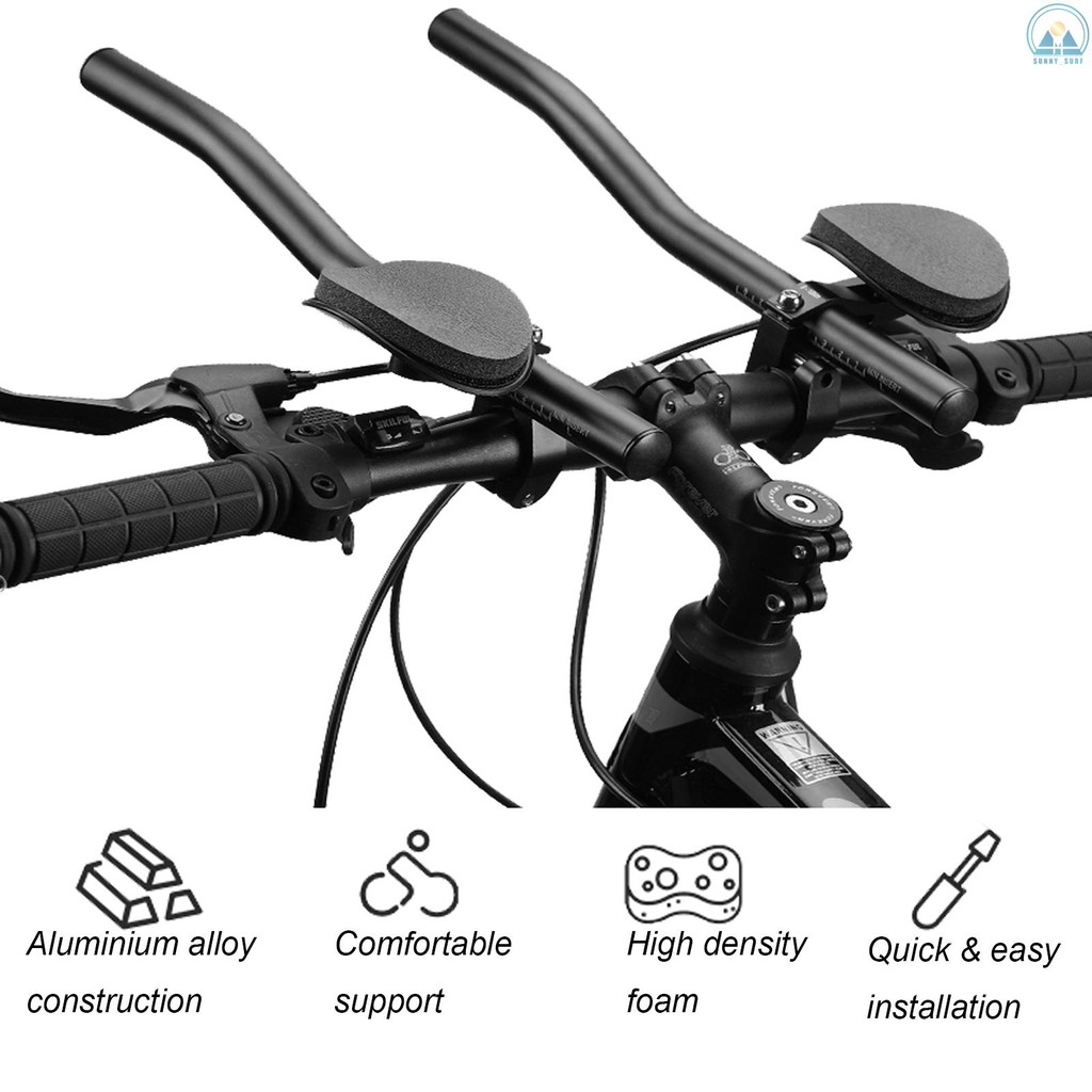 Sunny Bicycle Rest Handlebar Time Trial Bike Aerobar Cycling Aluminium Alloy Arm Aero Bar Bicycle Relaxation Handlebars for Road Bike and Mountain Bike Shopee Philippines