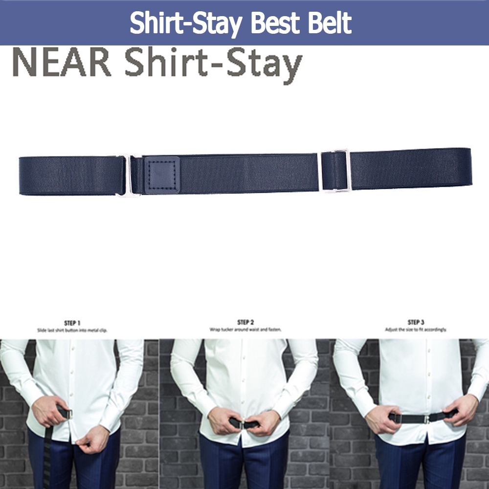 Adjustable Near Shirt-Stay Best Shirt Stays Black Tuck It Belt Shirt Tucked  Men 