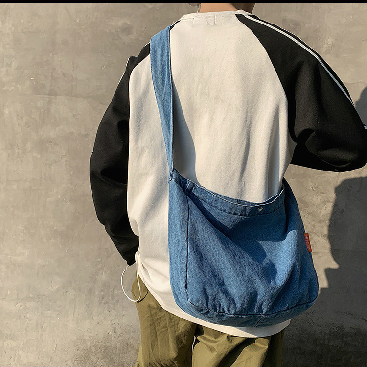 Men's canvas sling discount bag