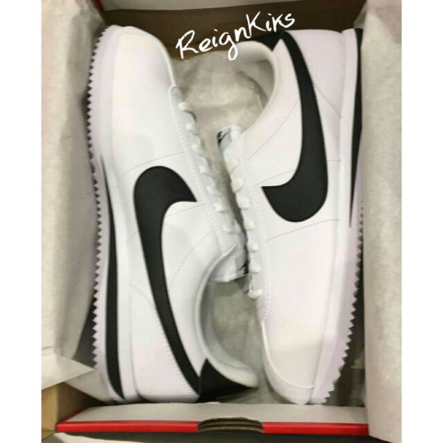 Nike cortez best sale basic leather white