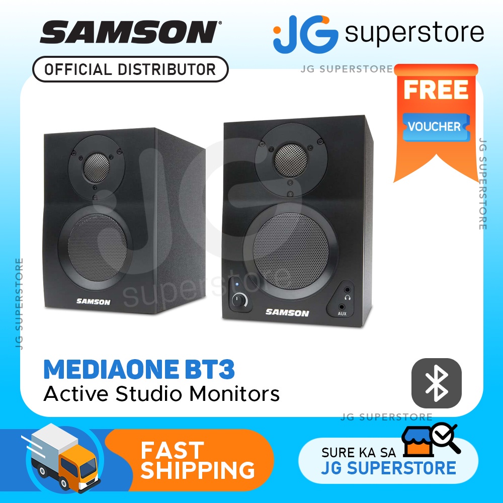 Samson MediaOne BT3 TwoWay Active 3" Bluetooth Studio Monitor Speakers
