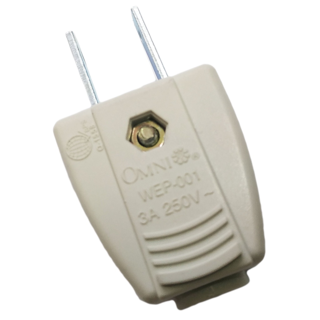 ORIGINAL OMNI PLUG WEP-001 3A 250V WHITE ------------------------- OMNI ...