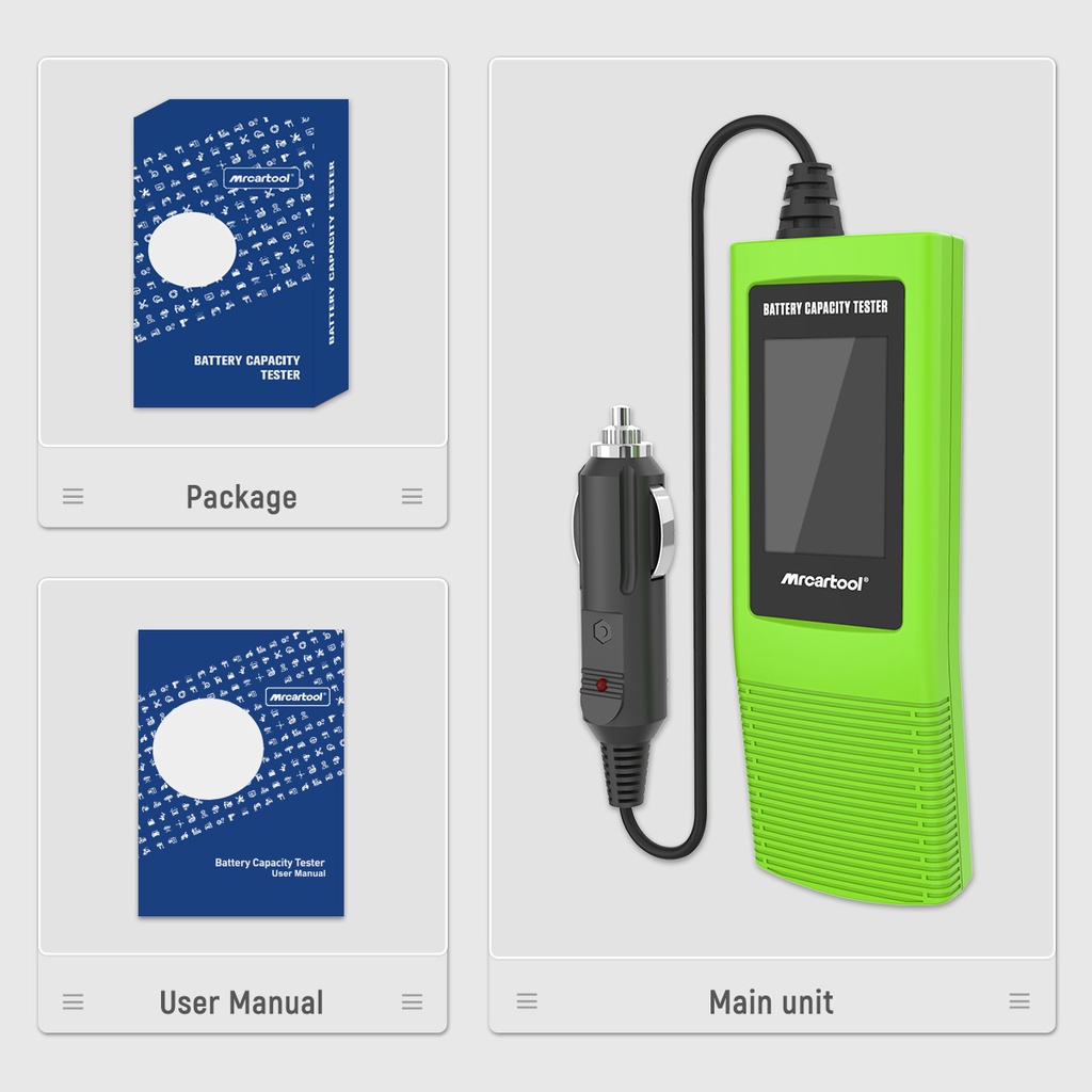 MRCARTOOL B50 Automotive Power Capacity Tester Voltage Detector Tool ...