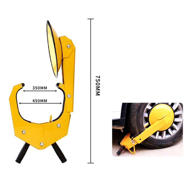 Car Tire Claw Wheel Lock Clamp Boat Truck Trailer Lock Anti Theft ...