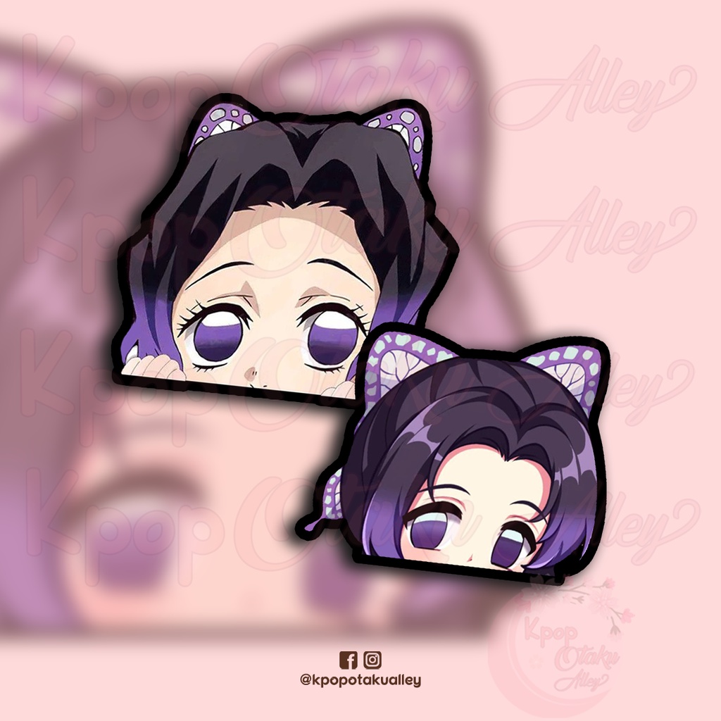 Shinobu Kocho Demon Slayer Peeker Sticker Kpop Otaku Alley Stickers