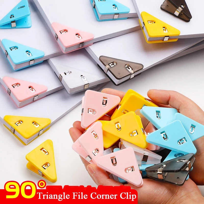Triangle Corner Paper Clip Binder Triangle Clip School Office ...