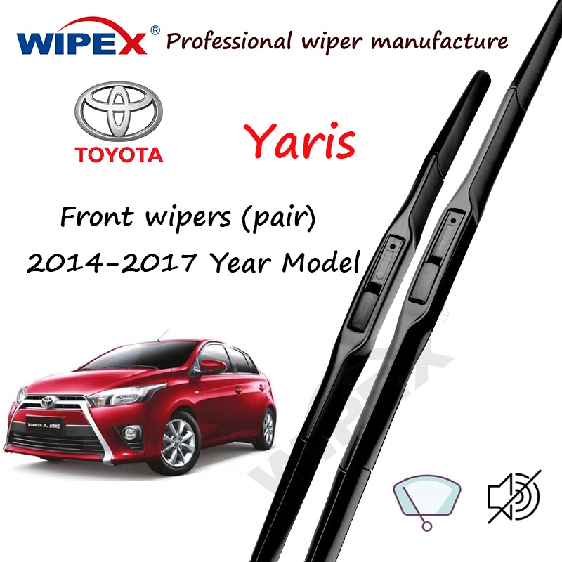 Hybrid Toyota Yaris Wiper Blade 14+26 Set/Pair Front JAPAN Quality for