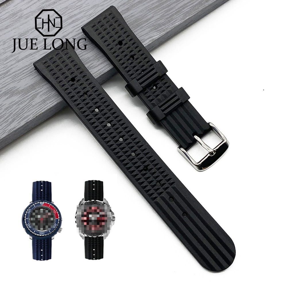 Silicone Waffle Strap 20mm 22mm Rubber Watchband Sport Women Men s Diving Watch Accessories