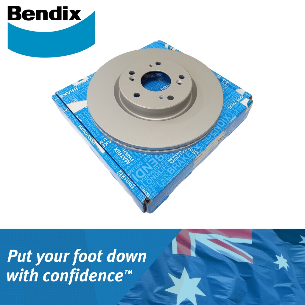 Bendix Brake Disc Rotor BR9563 Front for Honda Accord 2014-2021 and HR ...