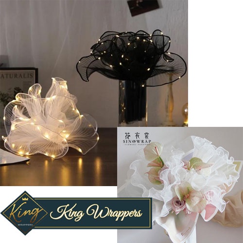 Flower Bouquet Skirt Wrapping Tulle Floral Wrapper | Shopee Philippines