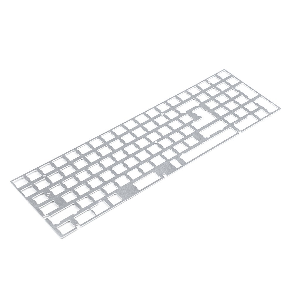 YMDK 96 Beech Walnut Wooden Case Hotswap Kit QMK VIA Underglow RGB ANSI ISO PCB Alu and Brass