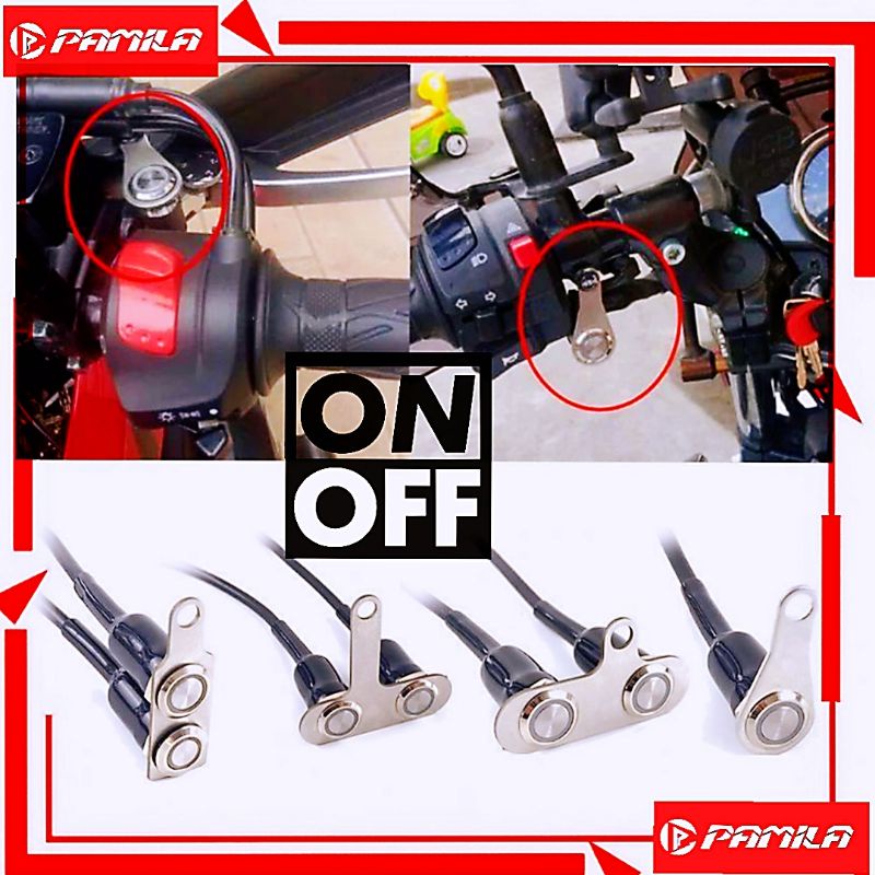 Waterproof Motorcycle ON/OFF Switch 1in1 2in1 3in1 HALO SWITCH STYLE ...
