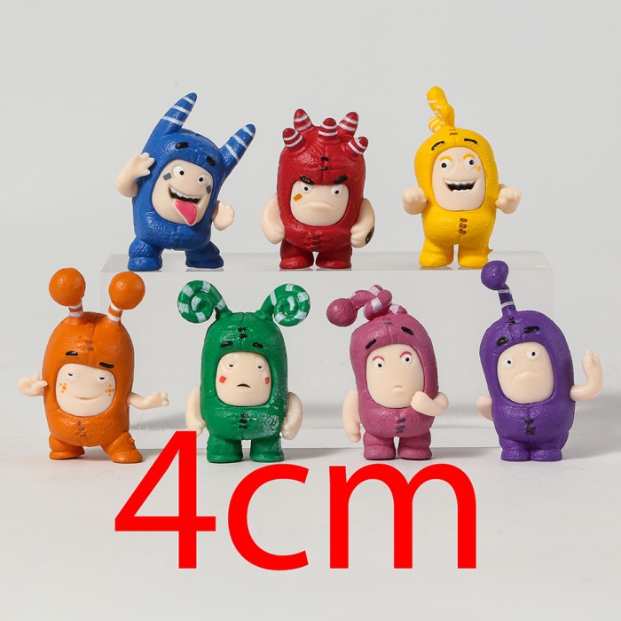 Oddbods Figure set Of 7 Miniature Toys Cake Topper Cake Decoration ...