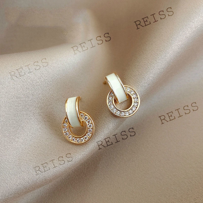 S925 Silver Needle New Korea Simple Retro Geometry Earrings Female