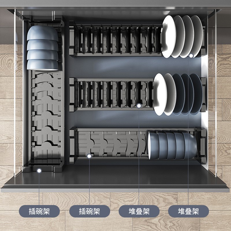 Kitchen Cabinet Dish Rack Plate Rack Dish Organizer Plate Organizer
