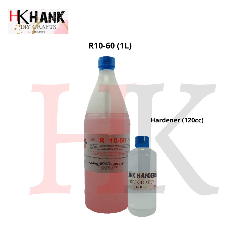 Fiberglass Premix Resin 1L (R1060) with 120cc Hardener Shopee