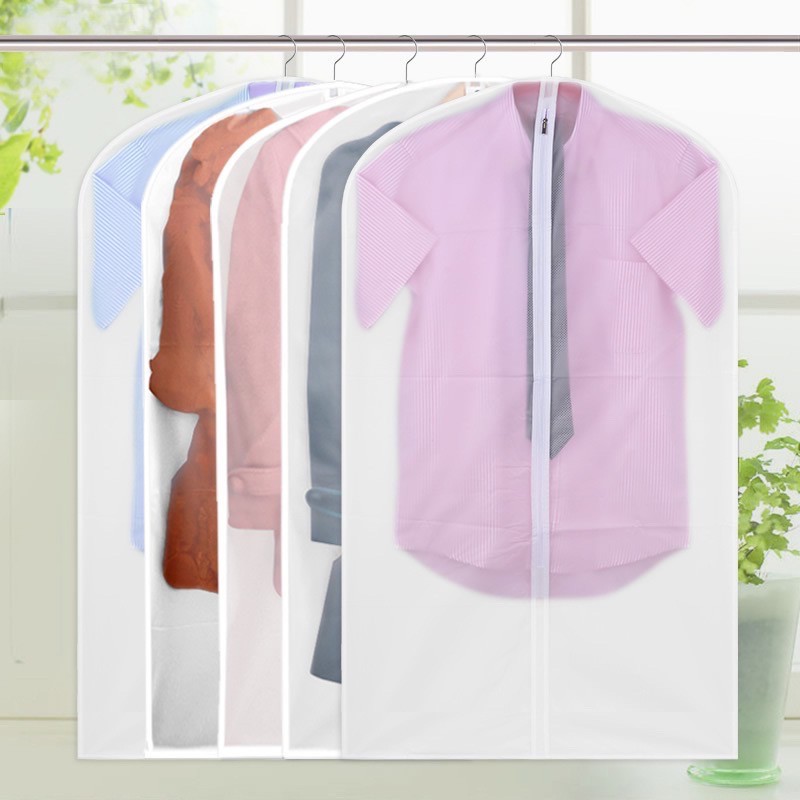 PEVA Translucent Clothes Dust Cover Suit Cover Washable | Shopee ...