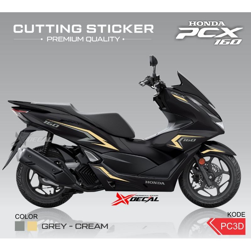 Cutting STICKER PREMIUM QUALITY HONDA PCX 160 Code PC3D | Shopee ...