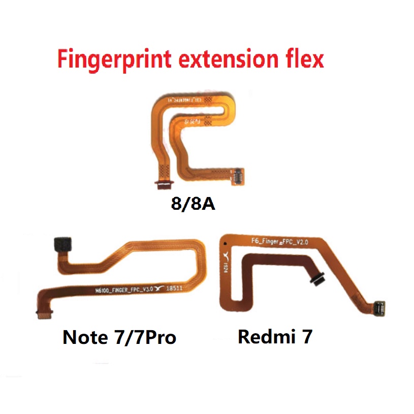 Fingerprint extension flex for Xiaomi Redmi Note 7 8 Pro | Shopee ...