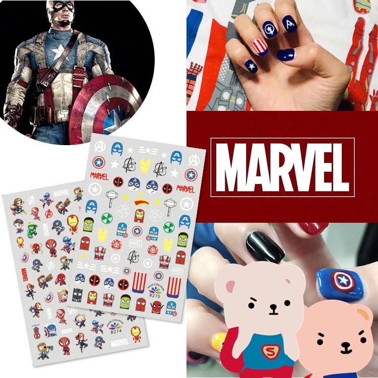 Marvel Avengers Nail stickers Shopee Philippines