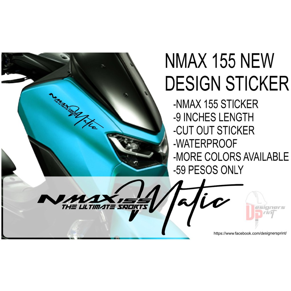 Nmax Decals, Nmax Sticker (Matic) 9 inches Length, For V1&V2